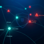 Abstract neural network showing shadow AI risk