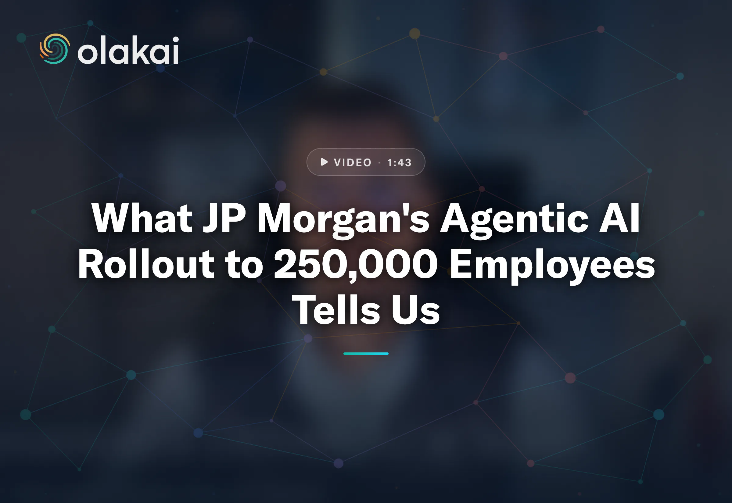 What JP Morgan's Agentic AI Rollout to 250,000 Employees Tells Us
