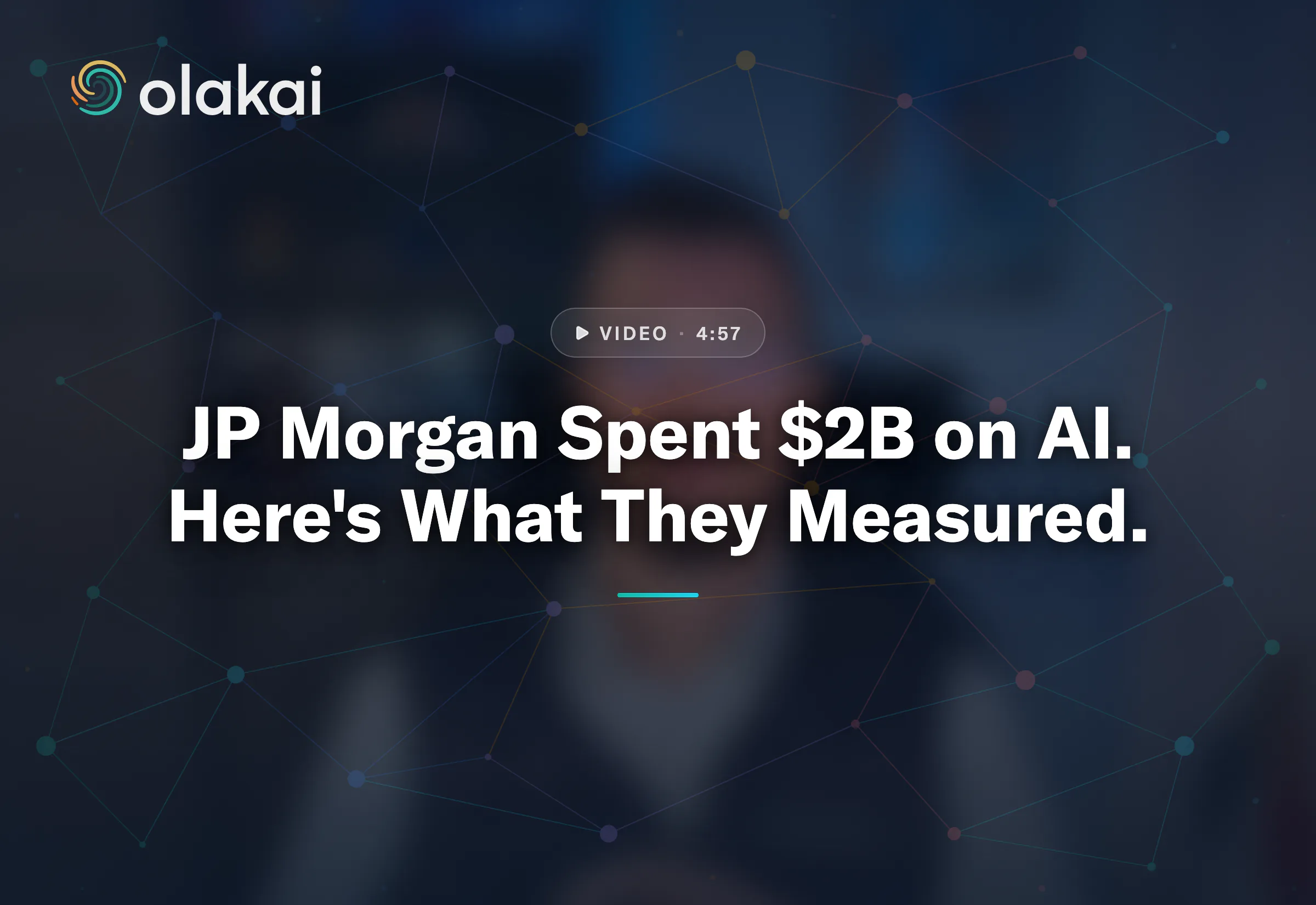 JP Morgan Spent $2B on AI. Here's What They Measured.
